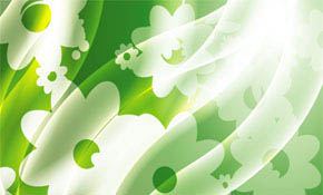 green transparent flower